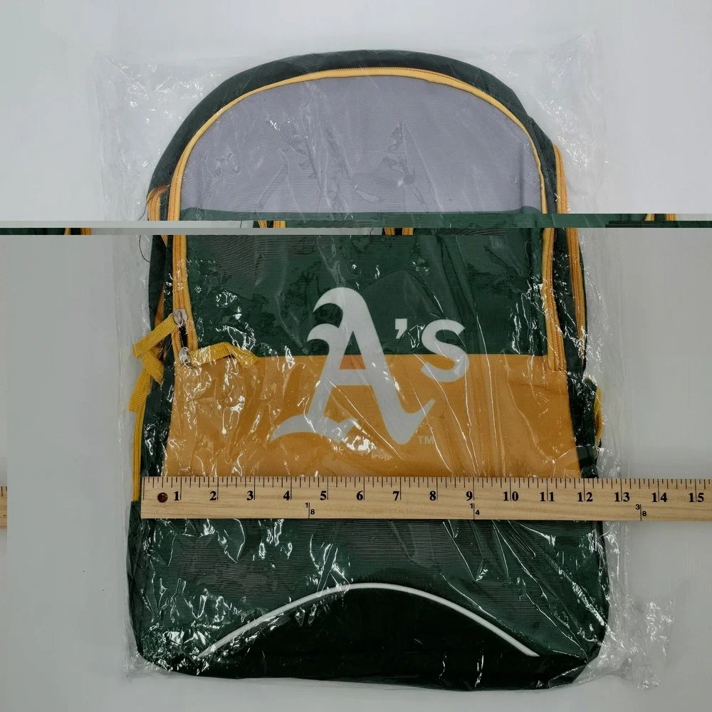 NEW Oakland A's Backpack stripe 18x13 green bag baseball